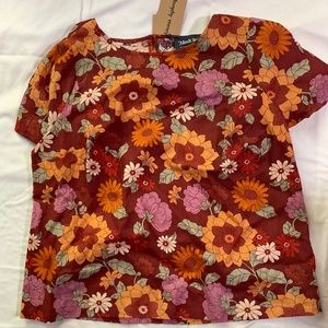 BNWT ModCloth x Princess highway Ginger Floral top